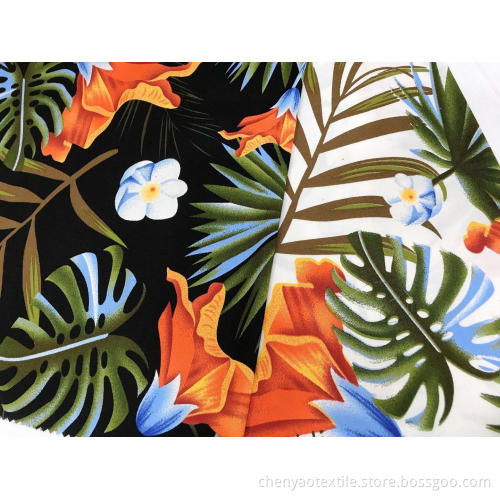 Flower Style Cotton Stretch Printed Fabric
